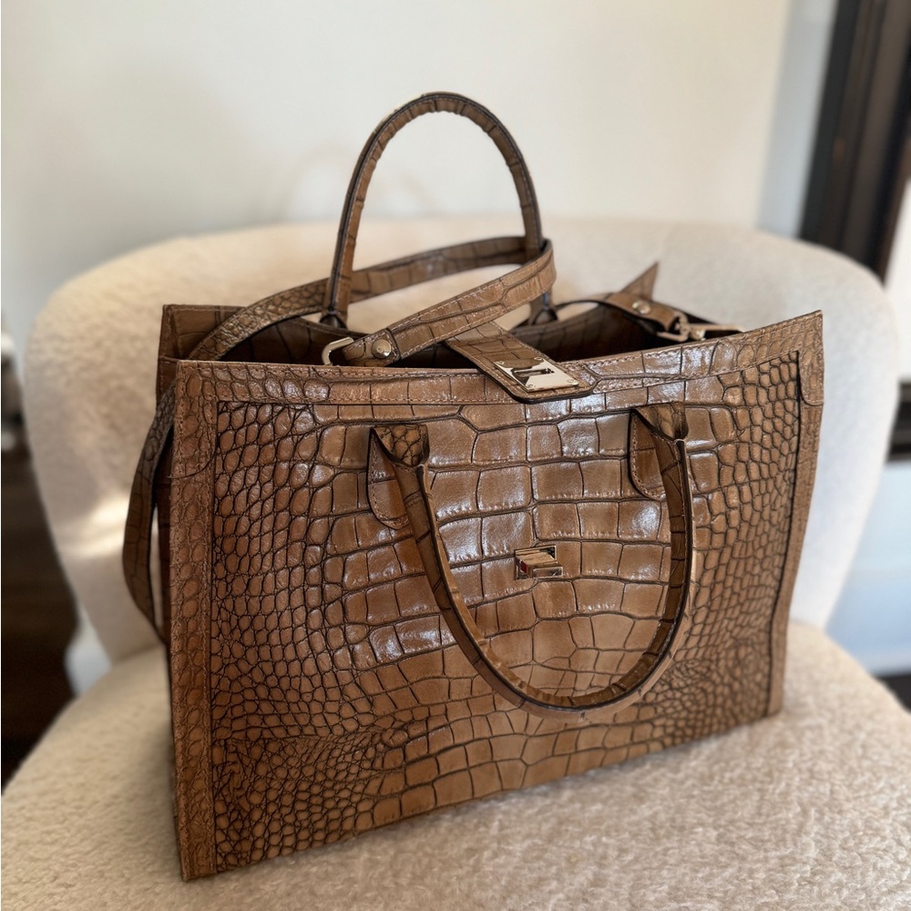 Original Italian crocodile leather bag